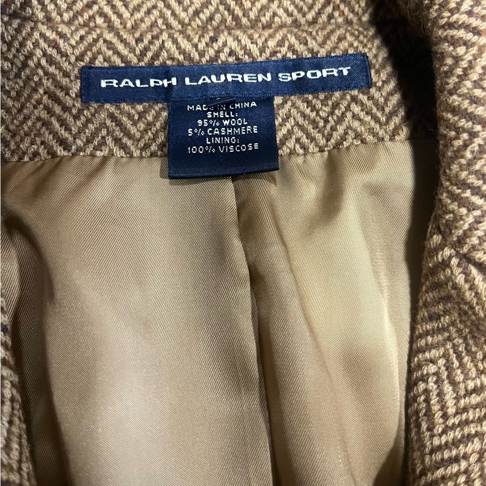 Ralph Lauren Blazer Jacket Brown Size 6 - Picture 4 of 12